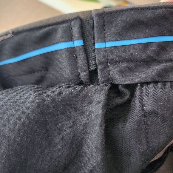 Haggar Men's Classic Flat Front Brown Casual Dress Pants Hidden Expandable Waist - Picture 6 of 8